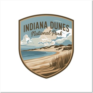 Retro Indiana Dunes Posters and Art